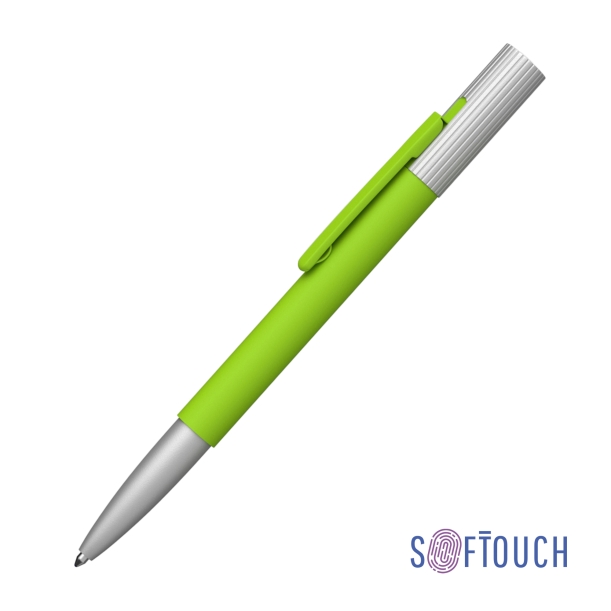 Ручка шариковая "Clas", покрытие soft touch (зеленое яблоко) (Изображение 1)