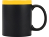Кружка с покрытием для рисования мелом Да Винчи (черный/желтый)  (Изображение 3)