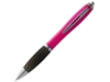 Ручка пластиковая шариковая Nash (черный/розовый) синие чернила (Изображение 1)