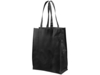 Ламинированная сумка для покупок, средняя, 80 г/м2 (черный)  (Изображение 1)
