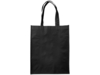 Ламинированная сумка для покупок, средняя, 80 г/м2 (черный)  (Изображение 3)