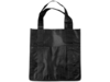 Ламинированная сумка для покупок, 80 г/м2 (черный)  (Изображение 3)