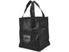 Ламинированная сумка для покупок, 80 г/м2 (черный)  (Изображение 4)
