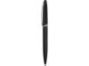 Ручка пластиковая шариковая Империал (серебристый/черный глянцевый)  (Изображение 3)