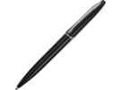 Ручка пластиковая шариковая Империал (серебристый/черный глянцевый) 