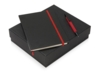 Подарочный набор Jacque с ручкой-подставкой и блокнотом А5 (черный/красный)  (Изображение 1)
