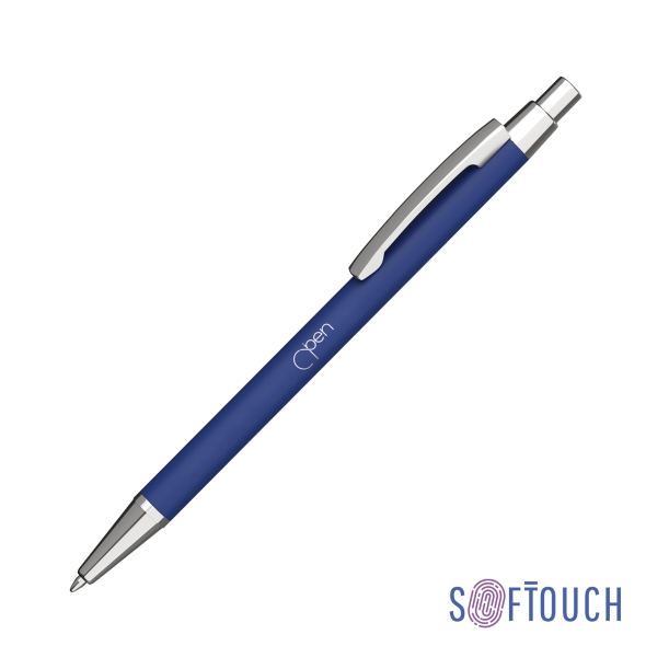 Ручка шариковая "Ray", покрытие soft touch (синий) (Изображение 1)