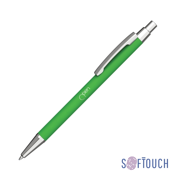 Ручка шариковая "Ray", покрытие soft touch (зеленое яблоко) (Изображение 1)