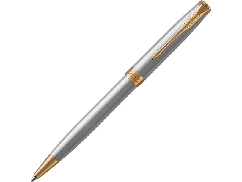Ручка шариковая Parker Sonnet Core Stainless Steel GT (серебристый)  (Изображение 1)