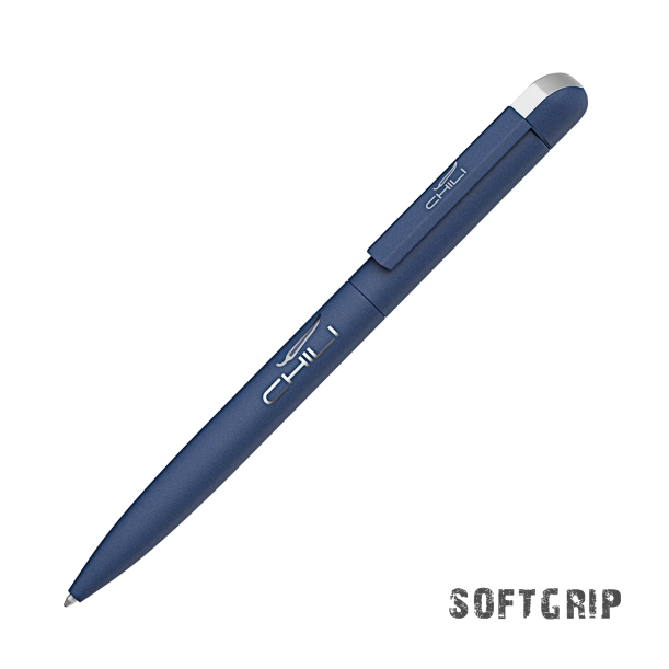 Ручка шариковая "Jupiter SOFTGRIP", покрытие softgrip (темно-синий) (Изображение 1)