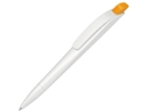 Ручка шариковая пластиковая Stream (оранжевый/белый) 