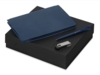 Подарочный набор Notepeno с блокнотом А5, флешкой и ручкой (черный/темно-синий/темно-синий)  (Изображение 1)