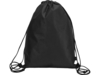 Рюкзак-мешок Reviver из нетканого переработанного материала RPET (черный)  (Изображение 2)