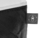Сумка-холодильник Reviver с длинными ручками из нетканого переработанного материала RPET (черный/белый)  (Изображение 6)