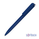 Ручка шариковая TRIAS SOFTTOUCH (темно-синий)