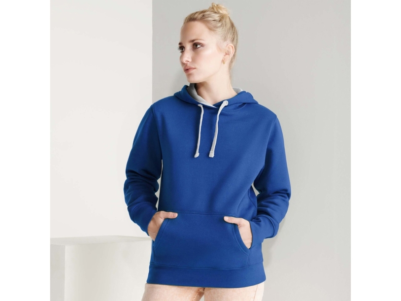 Толстовка с капюшоном Urban женская (синий/белый) 2XL (Изображение 5)