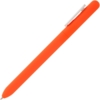 Ручка шариковая Swiper Soft Touch, неоново-оранжевая с белым (Изображение 3)
