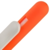 Ручка шариковая Swiper Soft Touch, неоново-оранжевая с белым (Изображение 4)