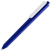 Ручка шариковая Pigra P03 Mat, темно-синяя с белым (Изображение 1)