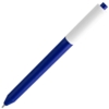 Ручка шариковая Pigra P03 Mat, темно-синяя с белым (Изображение 2)