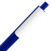 Ручка шариковая Pigra P03 Mat, темно-синяя с белым (Изображение 4)