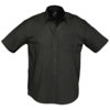 Рубашка мужская с коротким рукавом Brisbane черная, размер S (Изображение 1)