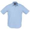 Рубашка мужская с коротким рукавом Brisbane голубая, размер M (Изображение 1)