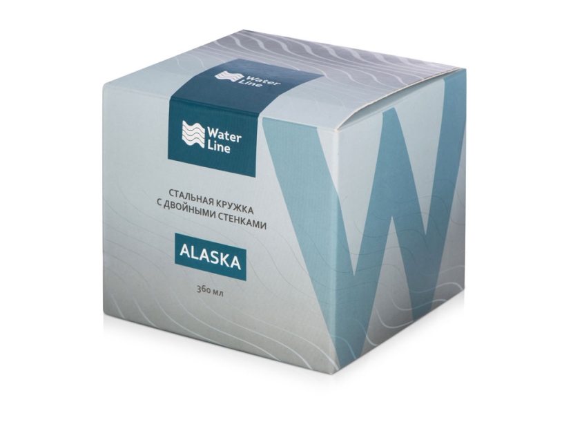 Стальная кружка с двойными стенками Alaska (черный)  (Изображение 8)