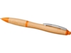 Ручка шариковая Nash из бамбука (оранжевый/натуральный)  (Изображение 3)