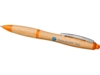 Ручка шариковая Nash из бамбука (оранжевый/натуральный)  (Изображение 4)