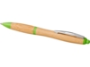 Ручка шариковая Nash из бамбука (зеленое яблоко/натуральный)  (Изображение 3)