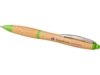 Ручка шариковая Nash из бамбука (зеленое яблоко/натуральный)  (Изображение 4)