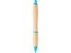Ручка шариковая Nash из бамбука (голубой/натуральный)  (Изображение 2)