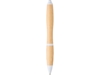 Ручка шариковая Nash из бамбука (белый/натуральный)  (Изображение 2)