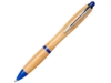 Ручка шариковая Nash из бамбука (ярко-синий/натуральный)  (Изображение 1)