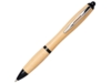 Ручка шариковая Nash из бамбука (черный/натуральный)  (Изображение 1)