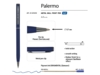 Ручка металлическая шариковая Palermo, софт-тач (серебристый/темно-синий)  (Изображение 3)