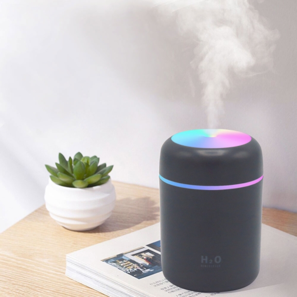 Светодиодный USB увлажнитель Aroma модель JS04   , темно-серый (Изображение 4)