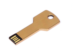 USB 2.0- флешка на 16 Гб в виде ключа (золотистый) 16Gb