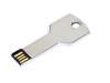 USB 2.0- флешка на 16 Гб в виде ключа (серебристый) 16Gb (Изображение 1)