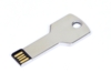 USB 2.0- флешка на 64 Гб в виде ключа (серебристый) 64Gb (Изображение 1)