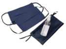 Набор средств индивидуальной защиты в сатиновом мешочке Protect Plus (синий) 100 мл