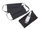 Набор средств индивидуальной защиты в сатиновом мешочке Protect Plus (черный) 100 мл