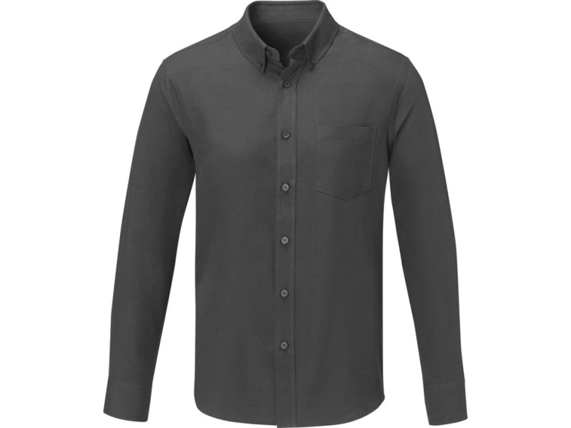 Рубашка Pollux мужская с длинным рукавом (серый стальной ) 2XL (Изображение 2)