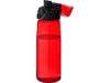 Бутылка спортивная Capri (красный прозрачный)  (Изображение 3)