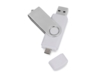 USB/micro USB-флешка на 16 Гб Квебек OTG (белый) 16Gb (Изображение 1)
