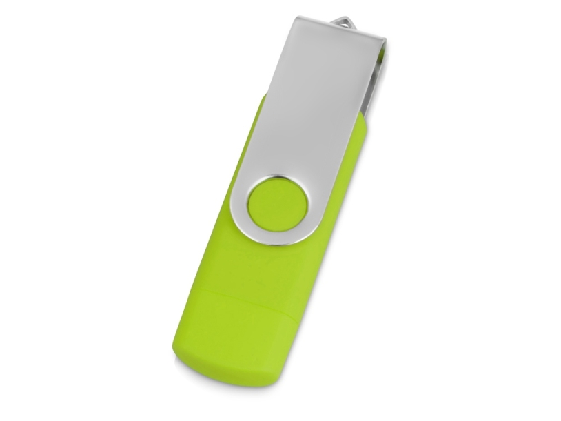 USB/micro USB-флешка на 16 Гб Квебек OTG (зеленое яблоко) 16Gb (Изображение 3)