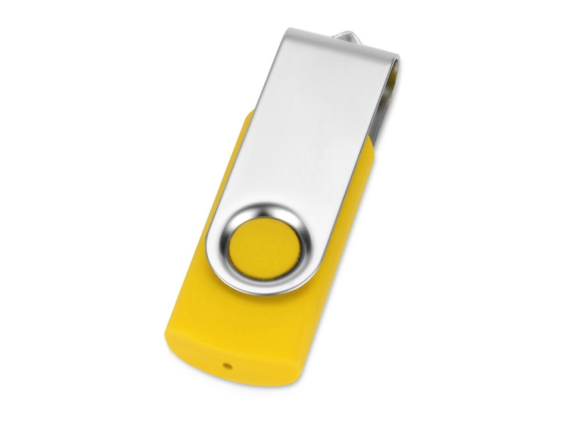 Подарочный набор Qumbo с ручкой и флешкой (желтый) 8Gb (Изображение 4)