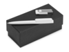 Подарочный набор Qumbo с ручкой и флешкой (белый) 8Gb (Изображение 1)