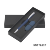 Набор ручка + флеш-карта 16 Гб в футляре, покрытие soft grip (темно-синий) (Изображение 1)